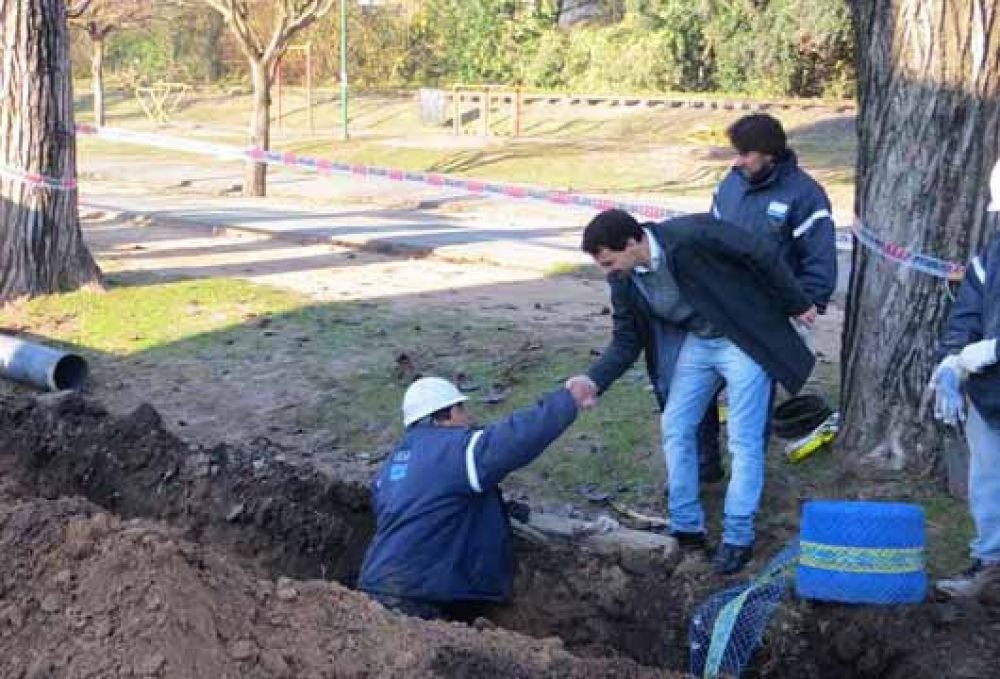 La Porta superviso obras de agua