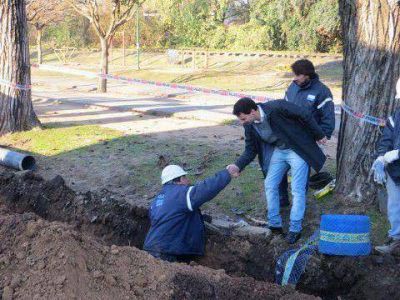 Franco La Porta supervis� obras de agua en San Miguel 