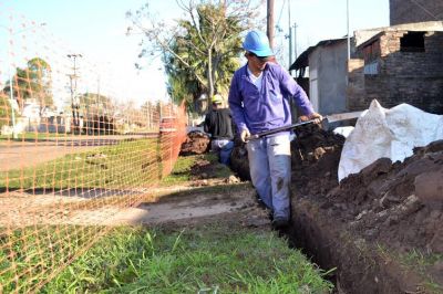 �La obra de gas natural permitir� en el futuro extender la red hacia el sur de la ciudad�