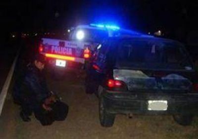 Detienen a pareja con 3 kg de marihuana en la ruta 188