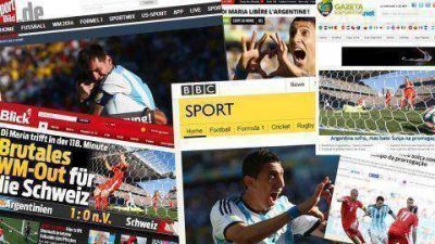 La prensa mundial remarc� el sufrimiento argentino ante Suiza