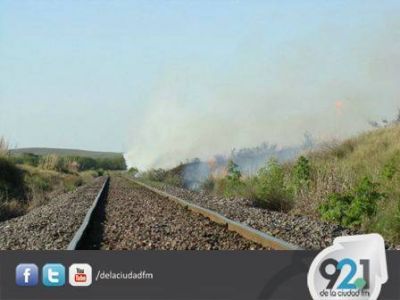Los Bomberos apagaron un incendio en la zona de las v�as a Saavedra