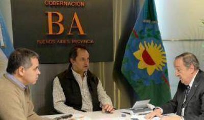 Scioli recibi� al Intendente Lunghi de Tandil