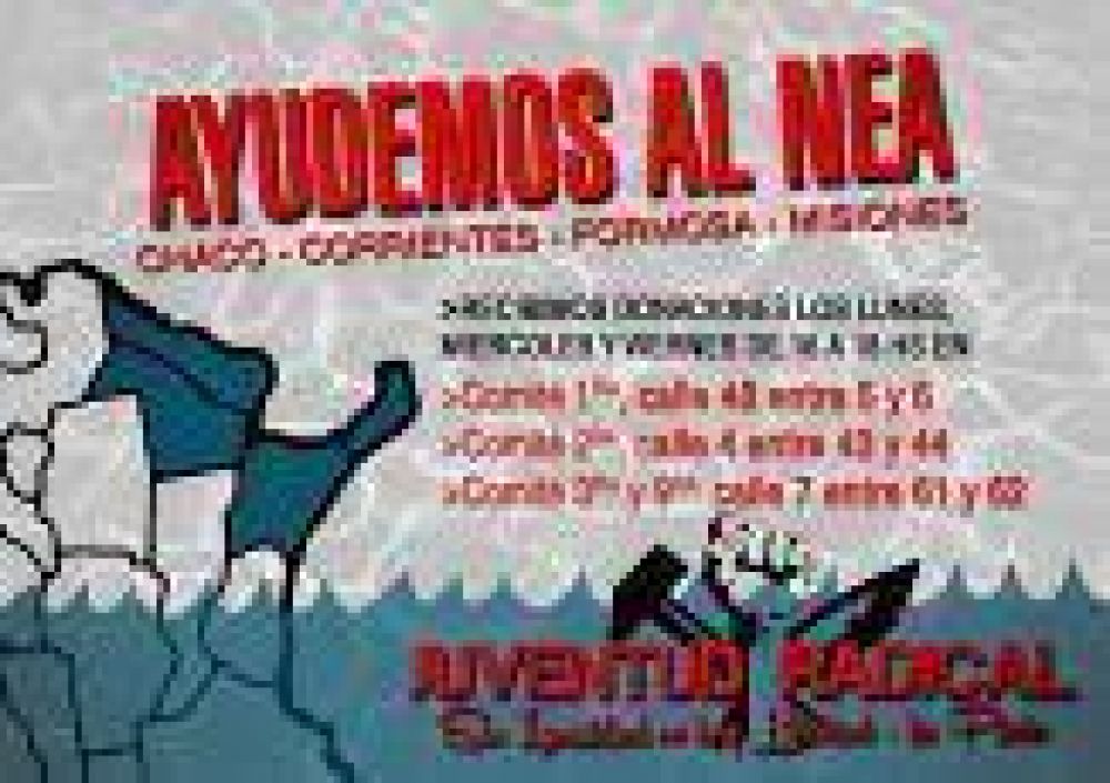 La JR platense lanz� campa�a para ayudar a los inundados del NEA