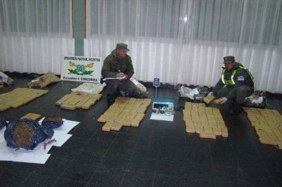 Secuestraron 211 kilos de marihuana en Concordia