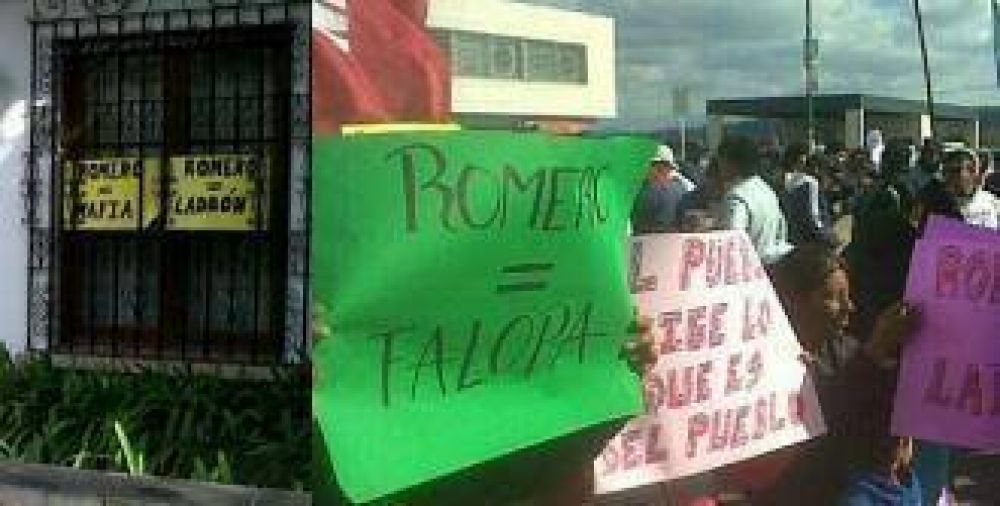 Escrache a Romero en su domicilio y en ciudad judicial