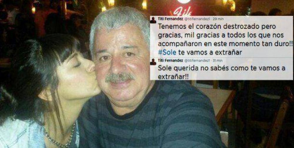 El tuit de despedida de T�ti Fern�ndez a su hija: 