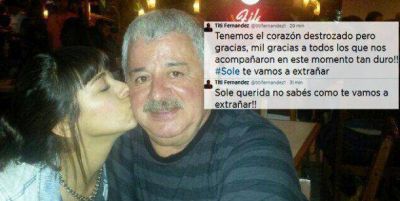 El tuit de despedida de T�ti Fern�ndez a su hija: 