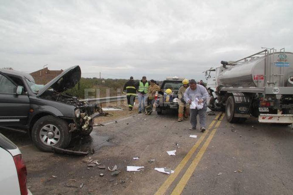 Un fallecido en un triple choque en el km 3 de la ruta 70