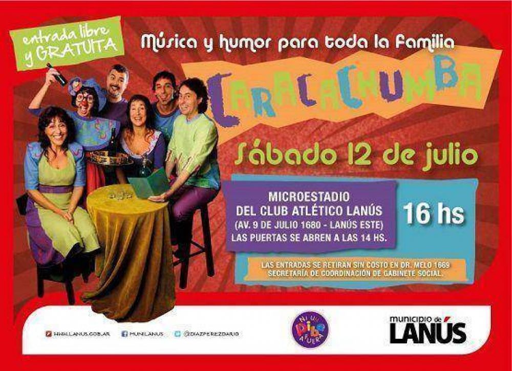 Caracachumba se presentar� en el microestadio en el microestadio del club Lan�s el s�bado 12