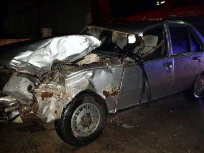 Efectivo de la Bonaerense colision� contra una camioneta parada