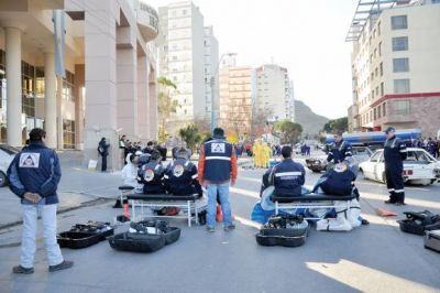 Bomberos Voluntarios demostr� sus habilidades y experiencia en un simulacro para el p�blico