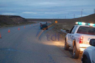 Conductor falleci� al sufrir un infarto al volante y volcar sobre la ruta 3