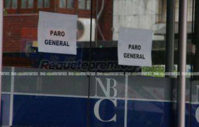 Paro bancario nacional: en el Chaco ser� sin concurrencia a los lugares de trabajo