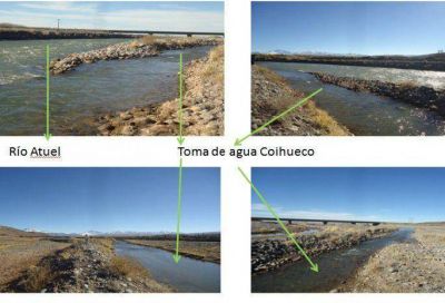 Atuel: las tomas clandestinas se llevan un tercio del caudal