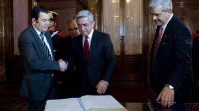 El senador Zamora recibi� al presidente de Armenia
