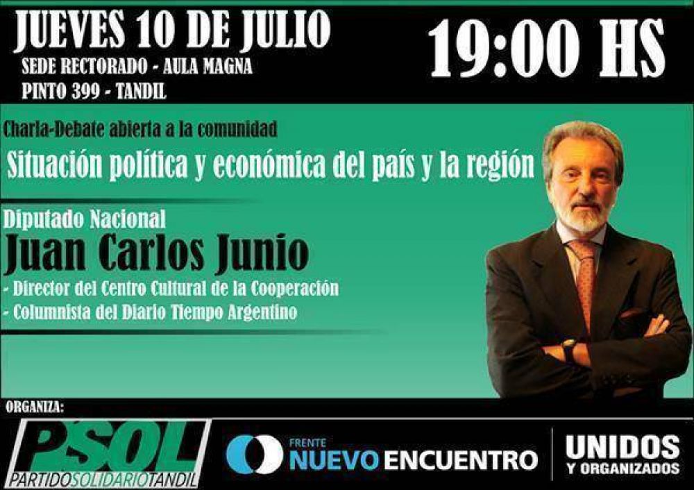 Charla Debate abierta a la comunidad con el Diputado Nacional Juan Carlos Junio