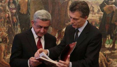 Macri le entreg� las llaves de la Ciudad al presidente armenio