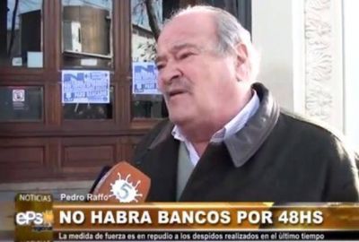 Sin bancos por una medida gremial