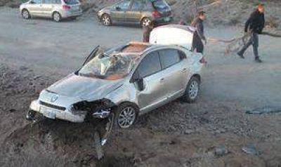  Una familia se accident� y se salv� milagrosamente