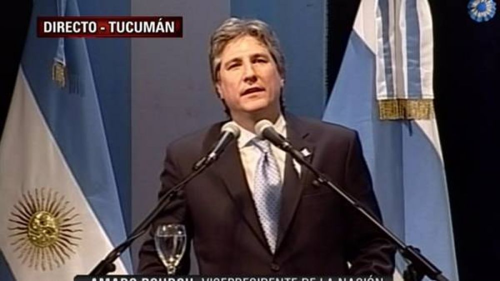 Con un discurso encendido, Boudou reemplaz� a Cristina en Tucum�n
