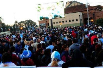 En Tigre se festej� el triunfo de la Selecci�n 