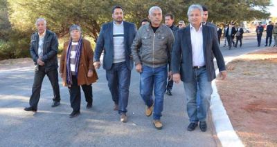 Bosetti inaugur� la obra de reasfaltado de la avenida de acceso a Sanagasta
