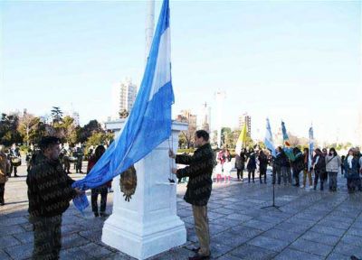 La Regi�n de celeste y blanco para el aniversario de la Independencia
