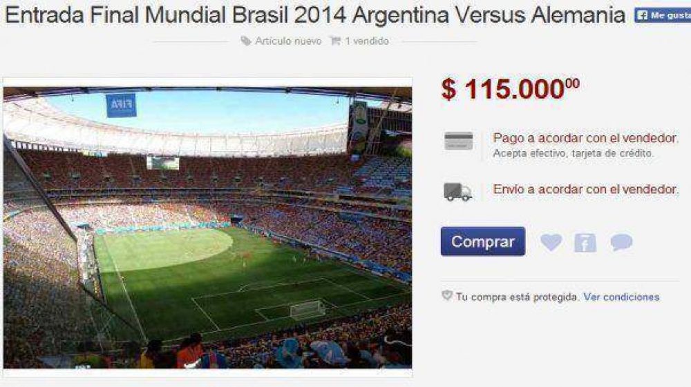 Locura en la reventa: piden m�s de 100 mil pesos por una entrada