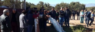 Inauguraron la bomba del Canal de Pe�aloza en Aimogasta
