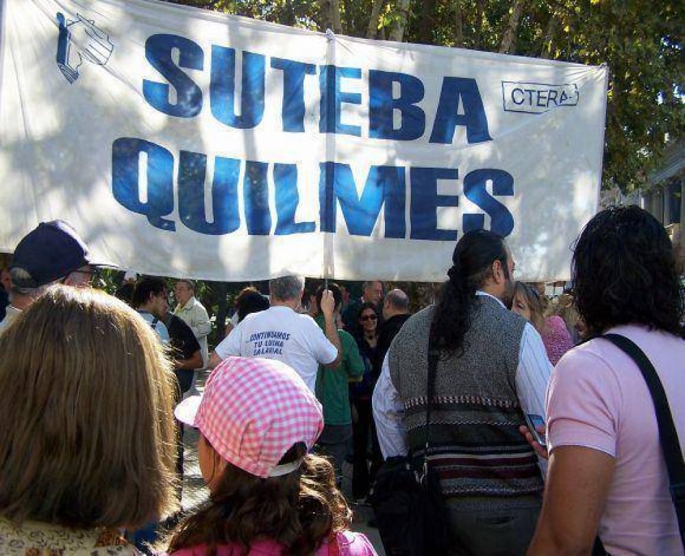 SUTEBA Quilmes decidi� parar el mi�rcoles y marchar el viernes con la EMBA