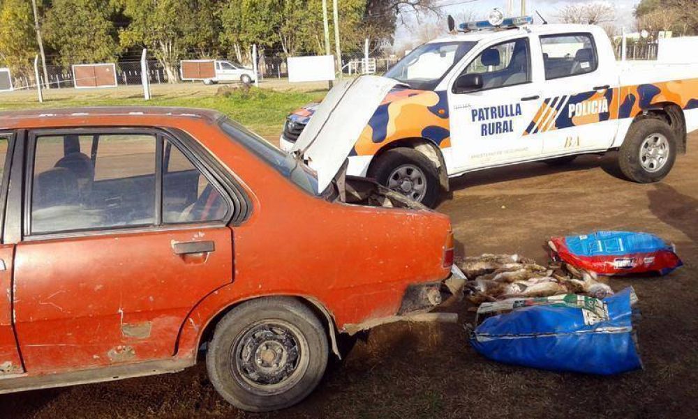 Retuvieron a dos personas por caza furtiva
