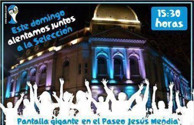 La final del Mundial se podr� ver en pantalla gigante en el Paseo Jes�s Mend�a
