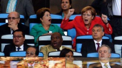 �La brasile�a Dilma Rousseff grit� el gol de Alemania contra Argentina?