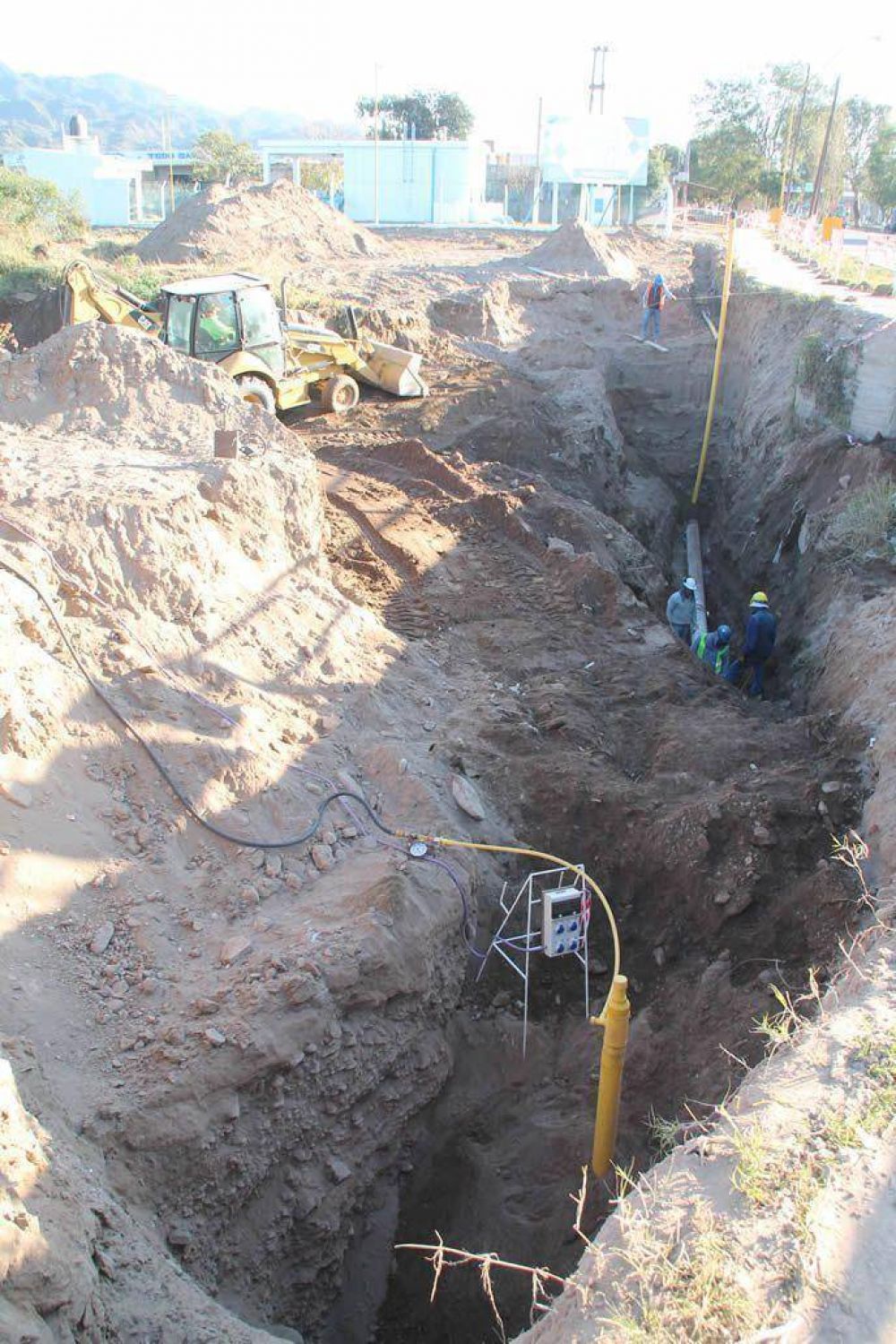 Se extiende la obra de gas en el norte de la ciudad