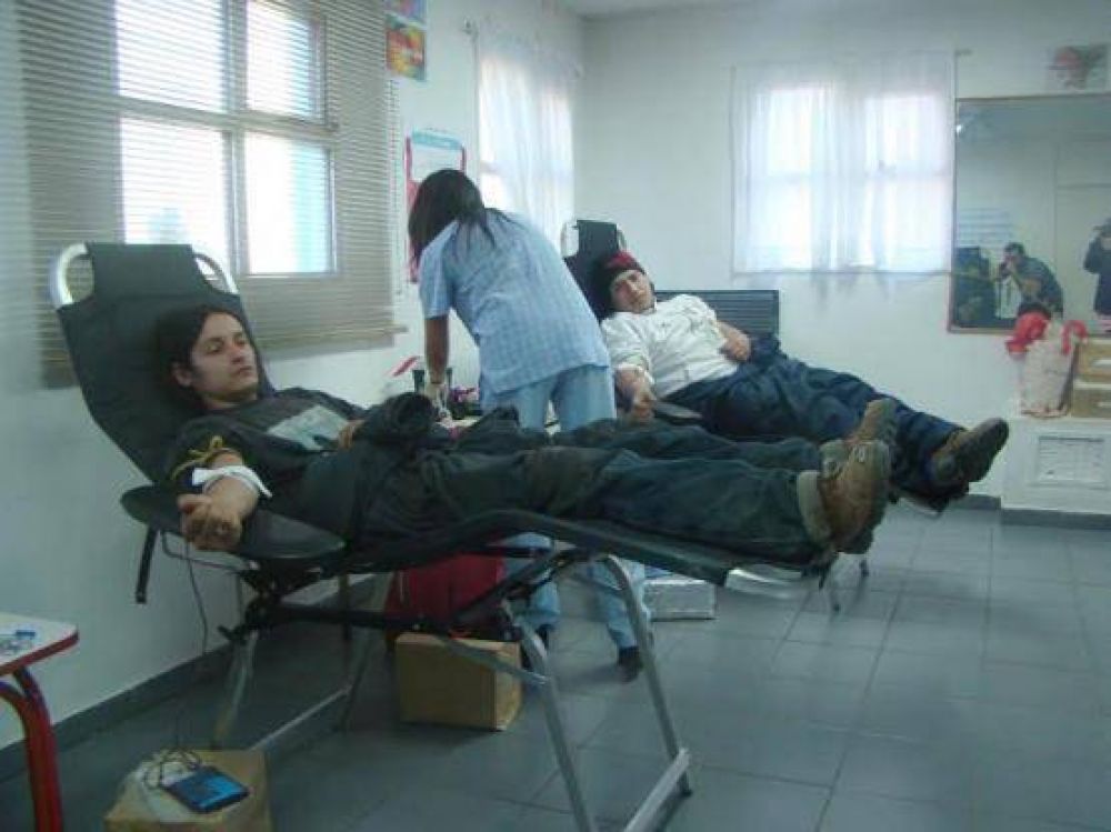Se realiz� campa�a de donaci�n de sangre