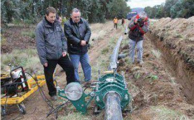 Avanza la obra de agua potable que garantiza 50 a�os de servicio en Villa Ventana.