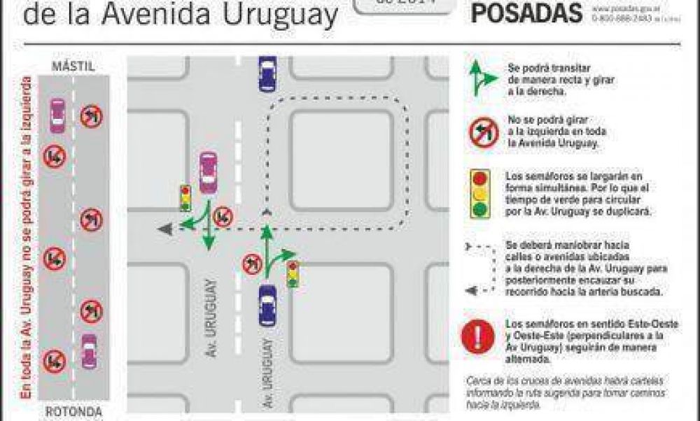 La Municipalidad implementar� cambios en la Uruguay