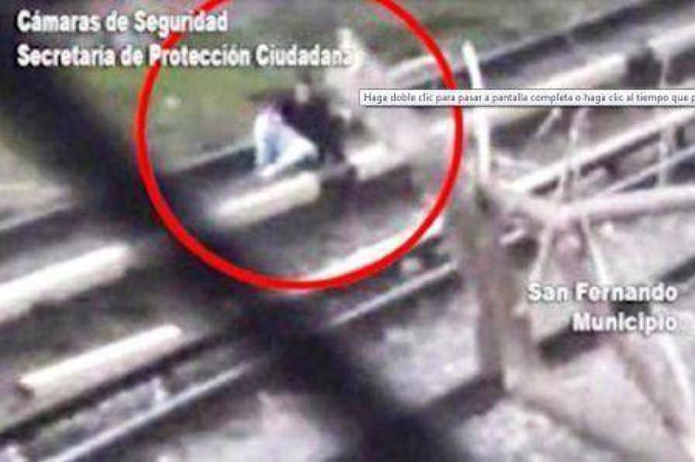 Gracias a las c�maras de seguridad salvan la vida de un joven suicida en San Fernando 