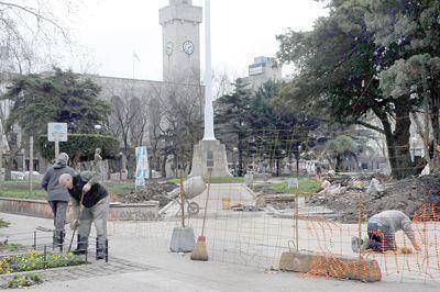 Culmina la primera etapa de trabajos en plaza San Mart�n