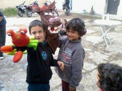 Concordia: se desarrollan actividades recreativas destinadas a familias damnificadas por la creciente