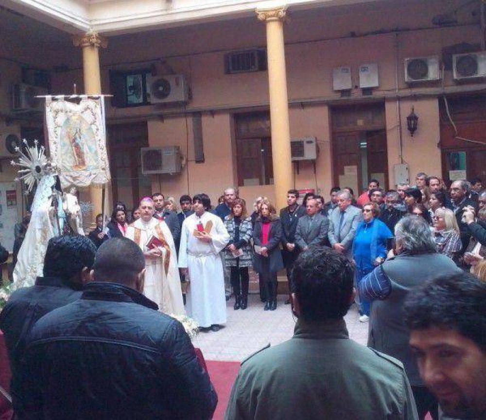 La Virgen del Carmen visit el Palacio Municipal