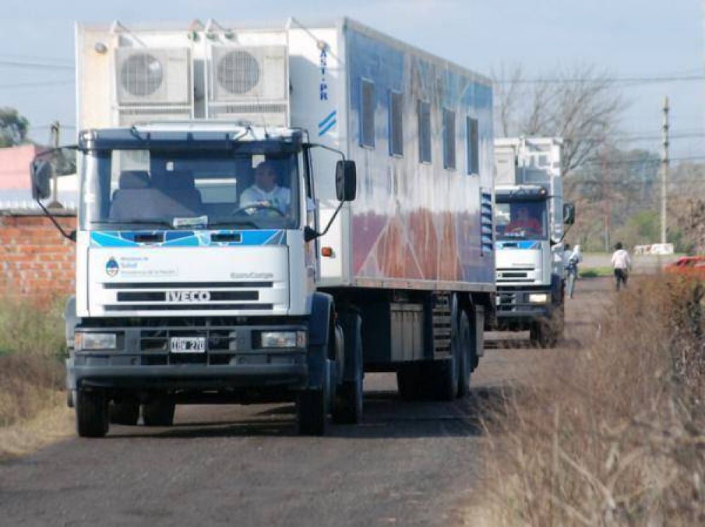 Lleg� ayer el trailer de Salud al barrio Cementerio. Hoy incia atenci�n al p�blico.