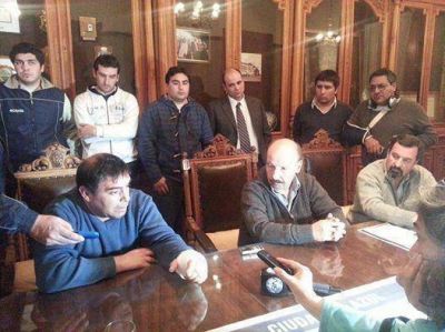 Finalmente Inza recibi� a los trabajadores de las empresas HM textil, Celanova y TRC