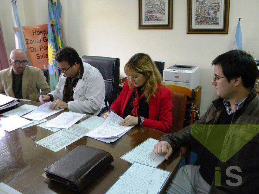 Pami y el Hospital Posadas firmaron convenio para la realizaci�n de tomograf�as y traslados.