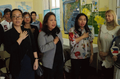 La embajadora de Filipinas visit� ayer la Escuela Primaria N� 30 