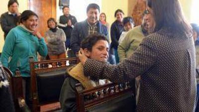 La Gobernadora recibi� a alumnos de Laguna Blanca