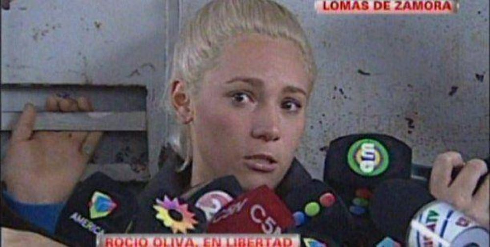 Liberaron a Roc�o Oliva y habl� con la prensa: 