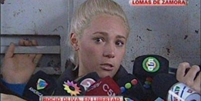 Liberaron a Roc�o Oliva y habl� con la prensa: 