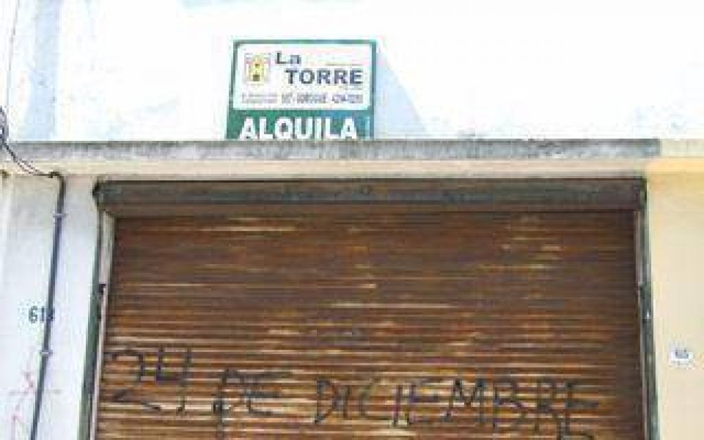 Cayeron los alquileres de locales en la Regi�n